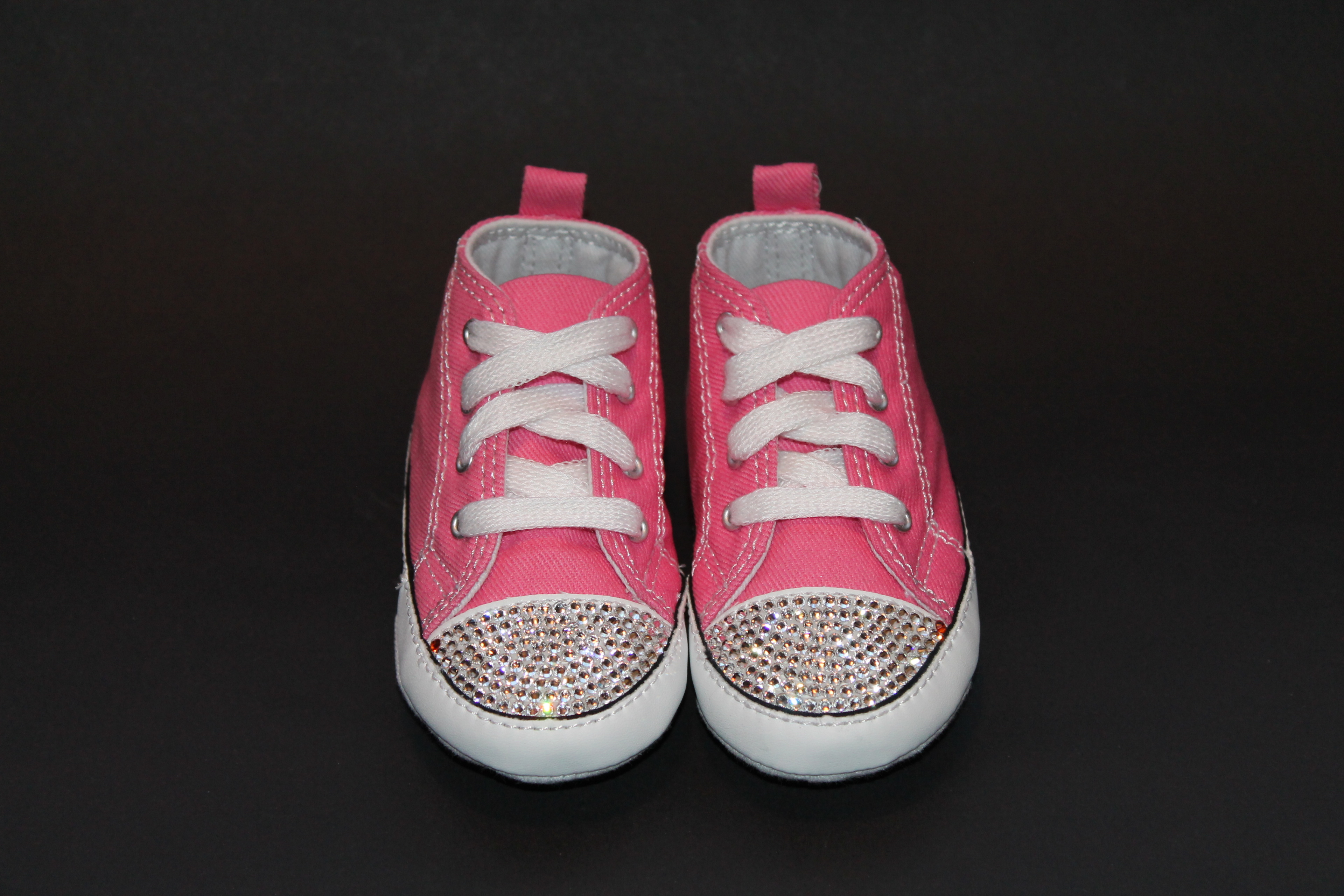 Funky Pink Converse Crib Shoes