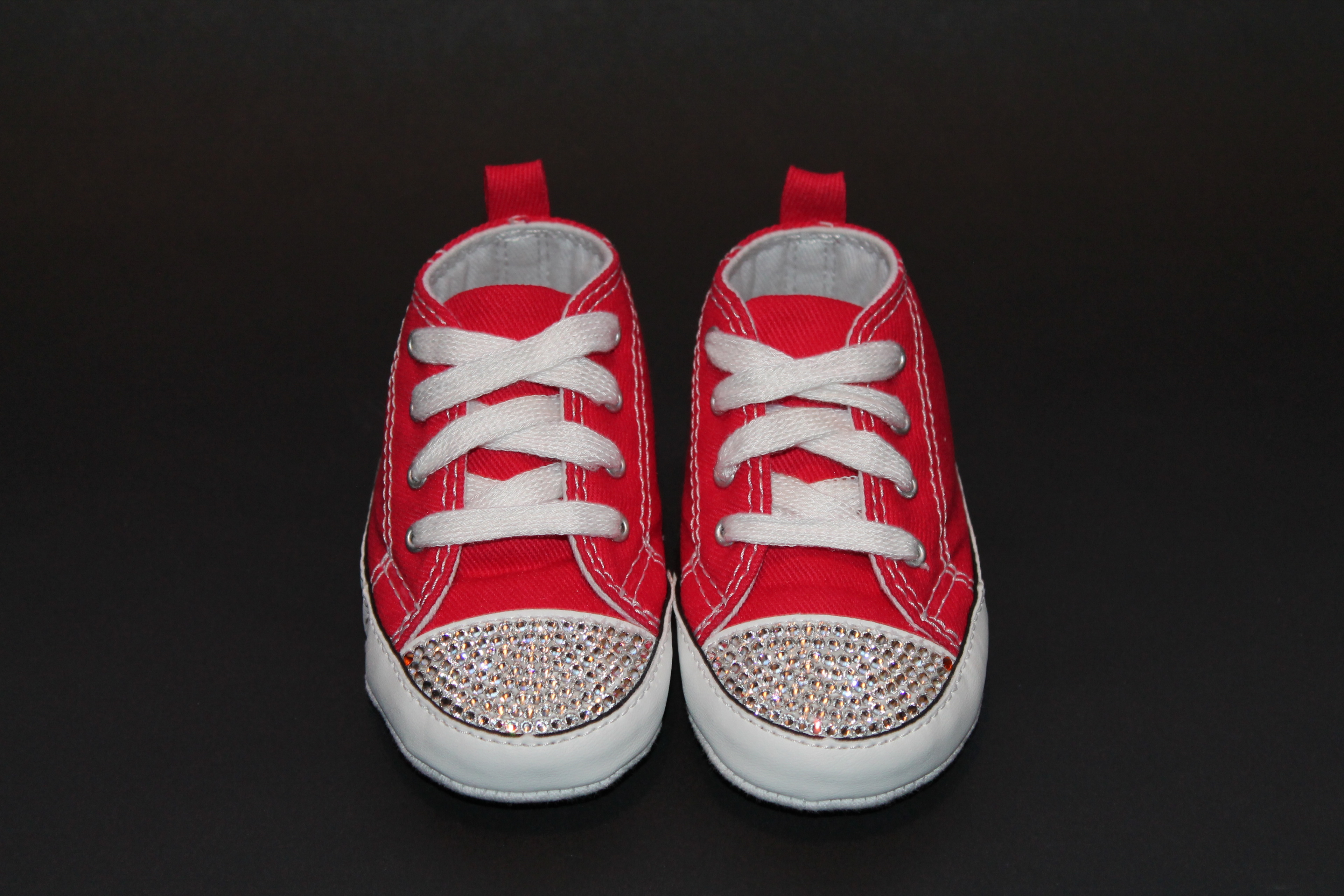 Funky Red Converse Crib Shoes